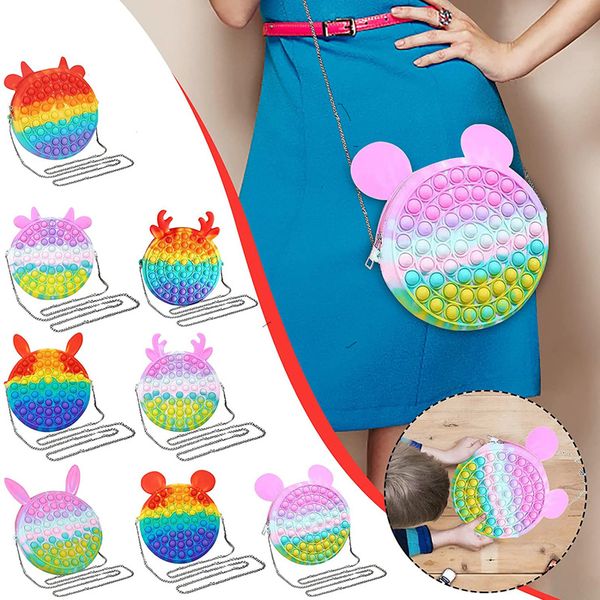 new party gift coin purse finger press bag rainbow color bubble music decompression zhiyi vent toy children's toy kid single-piece satc
new party gift coin purse finger press bag rainbow color bubble music decompression zhiyi vent toy children's toy kid single-piece satc