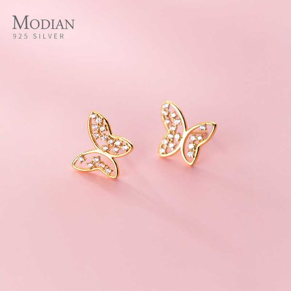 glittering zircon exquisite hollow out butterfly genuine 925 sterling silver stud earring for women fine jewelry brincos 210707, Golden;silver
glittering zircon exquisite hollow out butterfly genuine 925 sterling silver stud earring for women fine jewelry brincos 210707, Golden;silver