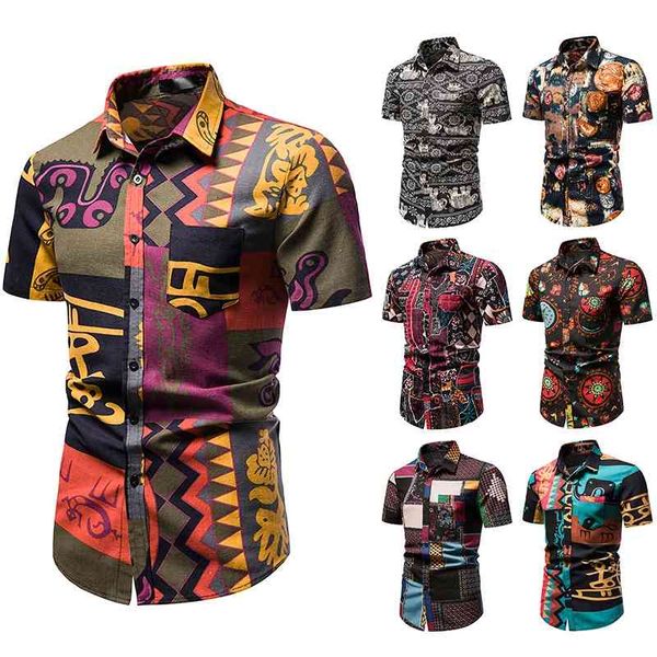 men's floral 2021 summer new short sleeve shirt for men, White;black
men's floral 2021 summer new short sleeve shirt for men, White;black