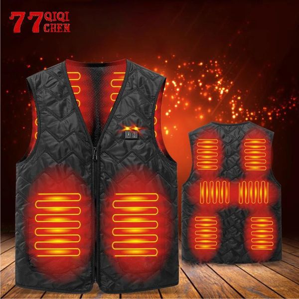 men's vests 8 places heated vest men women usb jacket heating carbon fiber thermal clothing hunting winter black, Black;white
men's vests 8 places heated vest men women usb jacket heating carbon fiber thermal clothing hunting winter black, Black;white