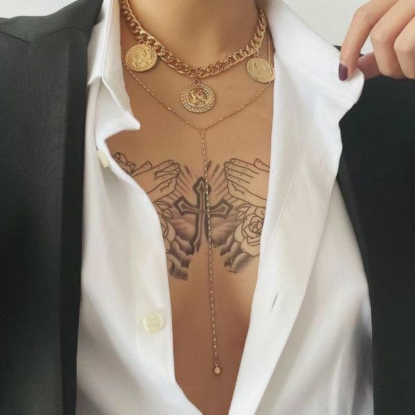 pendant necklaces visisap retro creative portrait multilayer chain for women personality hipster round card necklace punk jewelry xr2751, Silver
pendant necklaces visisap retro creative portrait multilayer chain for women personality hipster round card necklace punk jewelry xr2751, Silver