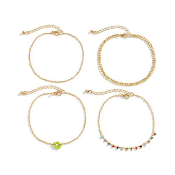 yamog beach style twist thin chains anklets female alloy flower rice beaded tassel link european women multi layer woven colorful foot ornam, Red;blue
yamog beach style twist thin chains anklets female alloy flower rice beaded tassel link european women multi layer woven colorful foot ornam, Red;blue