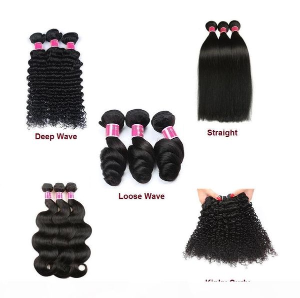 8a human hair weaves 100% brazilian virgin hair bundles double weft straight body wave loose deep wave kinky curly 8-26inch hair extensions, Black
8a human hair weaves 100% brazilian virgin hair bundles double weft straight body wave loose deep wave kinky curly 8-26inch hair extensions, Black
