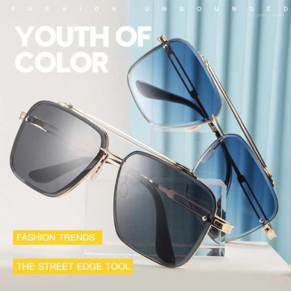 fashionable oversized women's double beam sunglasses male square metal frames gradient uv400 ladies decorative glasses, White;black
fashionable oversized women's double beam sunglasses male square metal frames gradient uv400 ladies decorative glasses, White;black