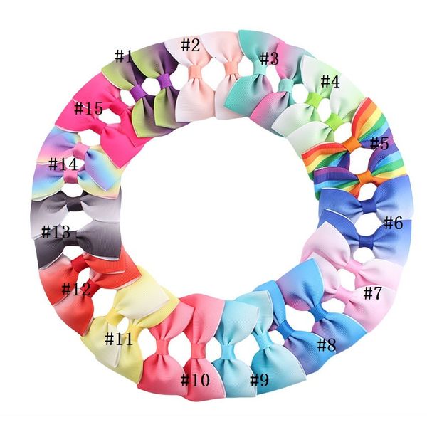 gradient rainbow handmade hairpin baby barrettes children bow with alligator clips bowknot hairpins kids infants hair accessories, Slivery;white
gradient rainbow handmade hairpin baby barrettes children bow with alligator clips bowknot hairpins kids infants hair accessories, Slivery;white
