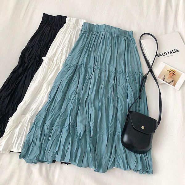 skirts solid color pleated skirt women 2021 summer style korean students elastic high-waisted mid-length, Black
skirts solid color pleated skirt women 2021 summer style korean students elastic high-waisted mid-length, Black