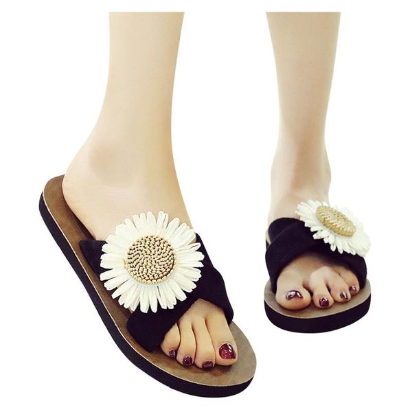 women's summer slippers flock beach breathable flowers sandals home slipper flip-flops flat shoes sandalias de las mujeres, Black
women's summer slippers flock beach breathable flowers sandals home slipper flip-flops flat shoes sandalias de las mujeres, Black