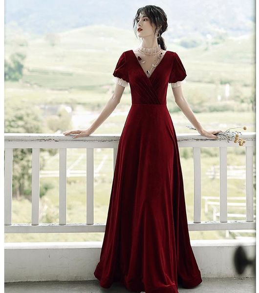 ethnic clothing romantic bride wedding dress exquisite evening party temperament banquet slim elegant formal prom gowns, Red
ethnic clothing romantic bride wedding dress exquisite evening party temperament banquet slim elegant formal prom gowns, Red