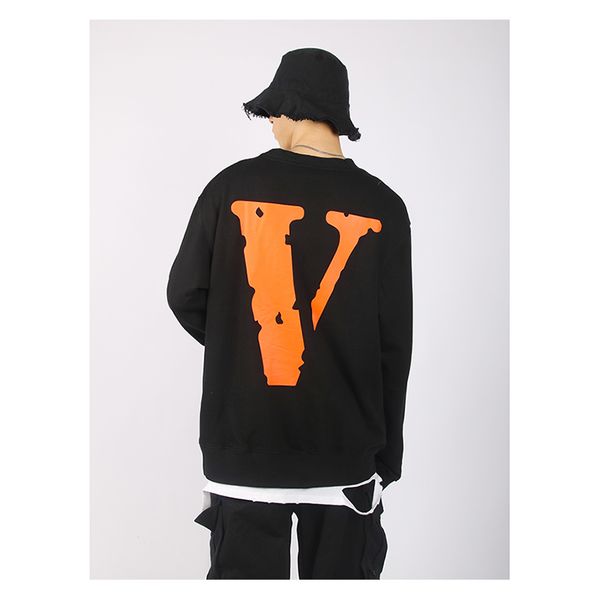 long 2021 brand v hoodie fashion brand co branded friends orange big dark high street mourning department lazy loose round neck sweater, Black
long 2021 brand v hoodie fashion brand co branded friends orange big dark high street mourning department lazy loose round neck sweater, Black