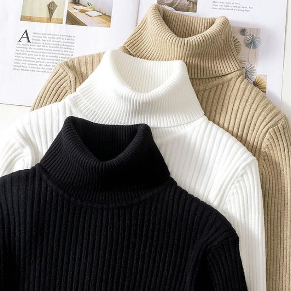 women's sweaters pure color ladies sweater pit strip knit pullover turtleneck slim keep warm winter knitted, White;black
women's sweaters pure color ladies sweater pit strip knit pullover turtleneck slim keep warm winter knitted, White;black