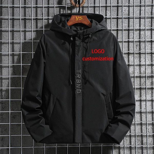 men's jackets (logo customization) spring and autumn thin casual hooded jacket plus fat oversized coat logo customization, Black;brown
men's jackets (logo customization) spring and autumn thin casual hooded jacket plus fat oversized coat logo customization, Black;brown
