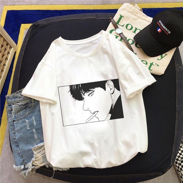 japanese anime harajuku kawaii women t shirts ullzang funny cartoon cute handsome man tee femme summer, White
japanese anime harajuku kawaii women t shirts ullzang funny cartoon cute handsome man tee femme summer, White