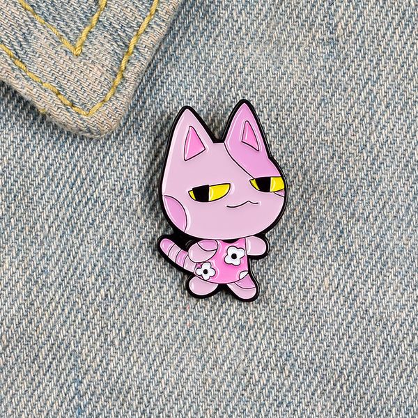 lapel pin sad pink cat enamel brooch yellow eyes cartoon pin clothes badge jewelry gift for friends kids, Blue
lapel pin sad pink cat enamel brooch yellow eyes cartoon pin clothes badge jewelry gift for friends kids, Blue