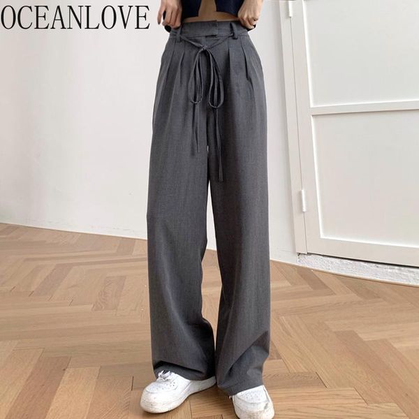 women's pants & capris oceanlove mujer pantalones solid drawstring spring autumn 2021 cut casual korean style trousers high waist woman, Black;white
women's pants & capris oceanlove mujer pantalones solid drawstring spring autumn 2021 cut casual korean style trousers high waist woman, Black;white