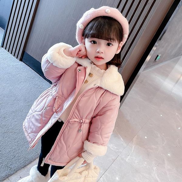 down coat 2021 girl cotton padded jacket thick hooded children's outerwear clothing long for kids casual fashion clothes, Blue;gray
down coat 2021 girl cotton padded jacket thick hooded children's outerwear clothing long for kids casual fashion clothes, Blue;gray