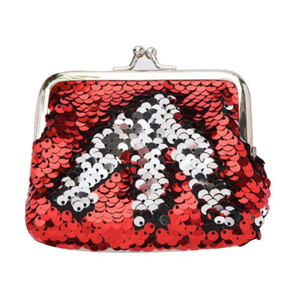 new women sequin coin purses reversible magic sequins mini wallets portable card phone bag mini purses for girls carteras mujer, Red;black
new women sequin coin purses reversible magic sequins mini wallets portable card phone bag mini purses for girls carteras mujer, Red;black