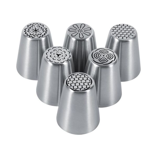 6pcs stainless steel flower cake icing piping nozzles decorating tips pastry diy baking tools cream shaping tool
6pcs stainless steel flower cake icing piping nozzles decorating tips pastry diy baking tools cream shaping tool