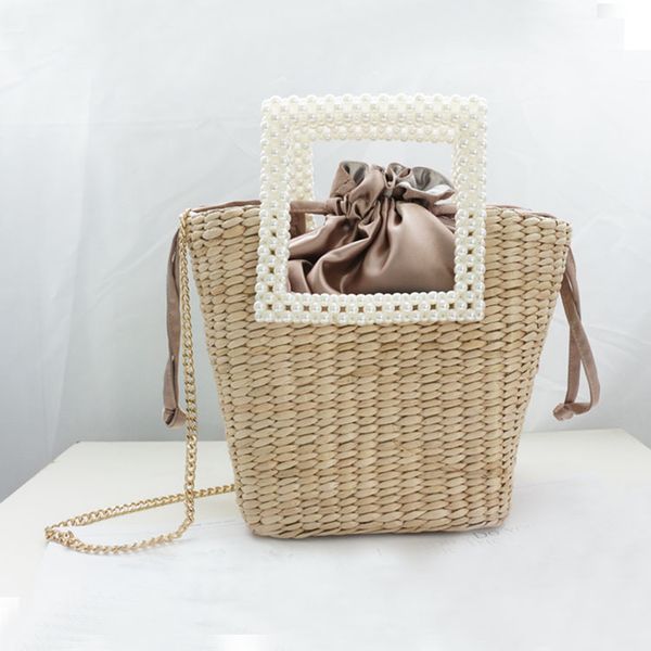 design hand new fashion pearl handle straw dandelion woven single shoulder portable bag, Red;black
design hand new fashion pearl handle straw dandelion woven single shoulder portable bag, Red;black