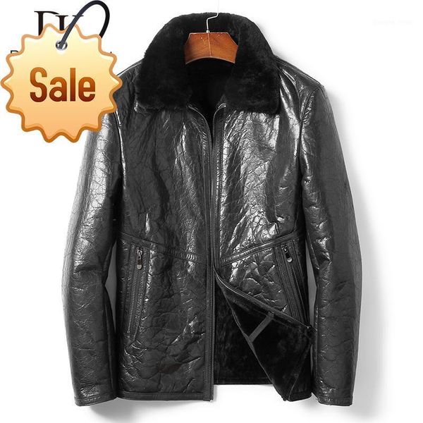 men shearling sheepskin leather jackets with wool fur thick warm winter coat 2021 20218 men's & faux, Black
men shearling sheepskin leather jackets with wool fur thick warm winter coat 2021 20218 men's & faux, Black