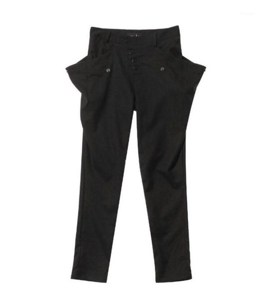 men's pants 27-46 2021 clothing hair stylist gd fashion big pocket casual harem trousers plus size costumes, Black
men's pants 27-46 2021 clothing hair stylist gd fashion big pocket casual harem trousers plus size costumes, Black