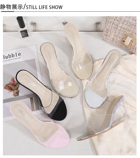 summer large size women's shoes crystal shoes heel 8cm high-heeled 2021 women's sandals transparent, Black
summer large size women's shoes crystal shoes heel 8cm high-heeled 2021 women's sandals transparent, Black
