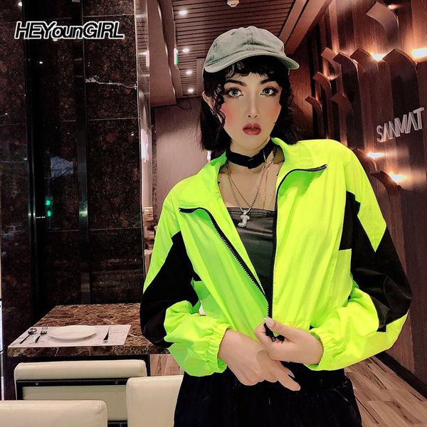 women's jackets neon green harajuku windbreaker women loose casual bomber jacket patchwork long sleeve coats female autumn streetwear, Black;brown
women's jackets neon green harajuku windbreaker women loose casual bomber jacket patchwork long sleeve coats female autumn streetwear, Black;brown