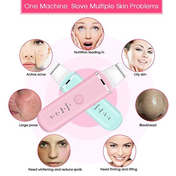 usb ultrasonic skin scrubber ion acne blackhead remover peeling facial massager pore cleaner shovel face lifting whitening tools 
usb ultrasonic skin scrubber ion acne blackhead remover peeling facial massager pore cleaner shovel face lifting whitening tools