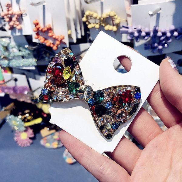 korean dongdamen hairpin girl handmade colorful diamond bow crystal edge clip duck beak, Golden;silver
korean dongdamen hairpin girl handmade colorful diamond bow crystal edge clip duck beak, Golden;silver