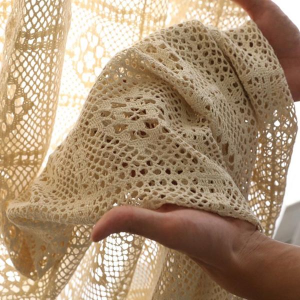 gxi retro beige crochet lace hollow crochet flower sheer curtain for living room american rustic white handmade curtains tulle
gxi retro beige crochet lace hollow crochet flower sheer curtain for living room american rustic white handmade curtains tulle