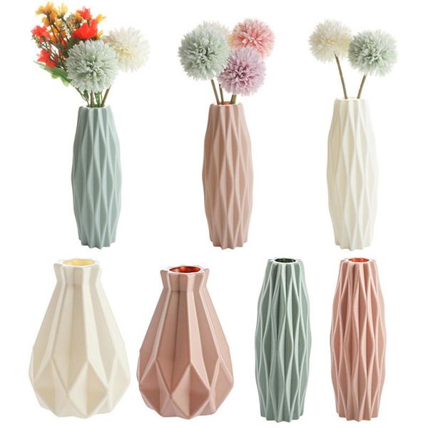 vases 1pcs anti-drop vase dried flower arrangement hydroponic plastic living room creative small fresh decoration
vases 1pcs anti-drop vase dried flower arrangement hydroponic plastic living room creative small fresh decoration