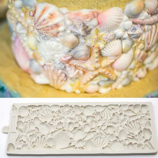 cake tools large conch & starfish sea shell lace silicone mold fondant mould decorating tool chocolate, gumpastes mold, sugarcraft
cake tools large conch & starfish sea shell lace silicone mold fondant mould decorating tool chocolate, gumpastes mold, sugarcraft
