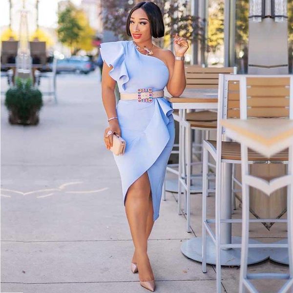 ethnic clothing african dress for woman eening fashion blue one shoulder splicing ruffle bodycon ladies clonthing dashiki clothes, Red
ethnic clothing african dress for woman eening fashion blue one shoulder splicing ruffle bodycon ladies clonthing dashiki clothes, Red