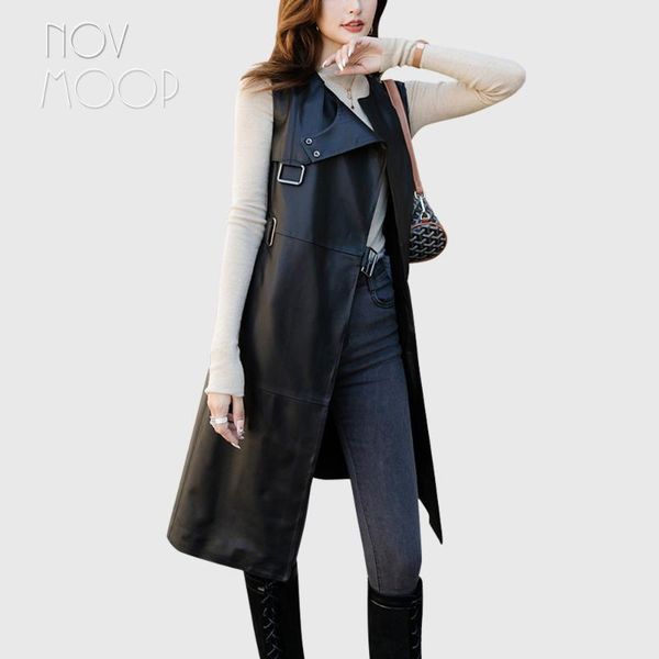 casual dresses novmoop sheepskin genuine leather women dress vest chic cool girl elegant french style robe en cuir lt3497, Black;gray
casual dresses novmoop sheepskin genuine leather women dress vest chic cool girl elegant french style robe en cuir lt3497, Black;gray