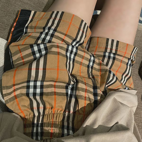 classic color matching plaid shorts women's summer loose thin style high waist wide leg pants large size fat mm slim casual pants, White;black
classic color matching plaid shorts women's summer loose thin style high waist wide leg pants large size fat mm slim casual pants, White;black