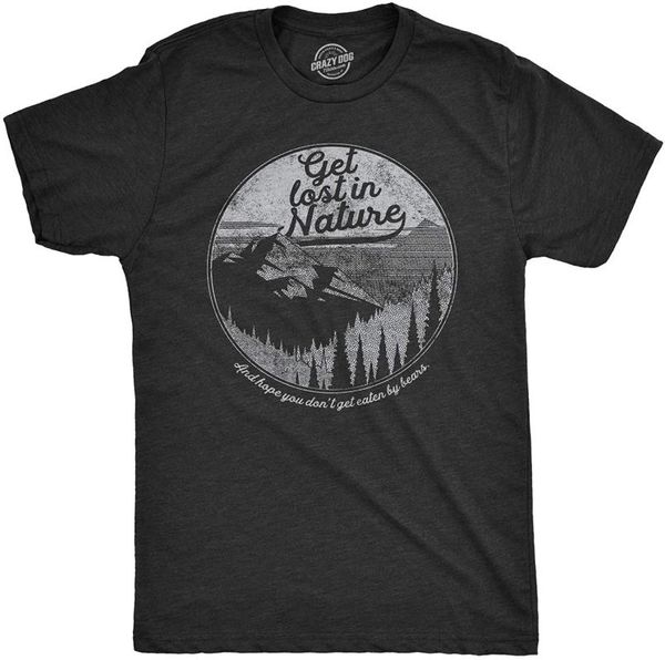 men's t-shirts mens get lost in nature t shirt funny camping summer vacay campfire, White;black
men's t-shirts mens get lost in nature t shirt funny camping summer vacay campfire, White;black