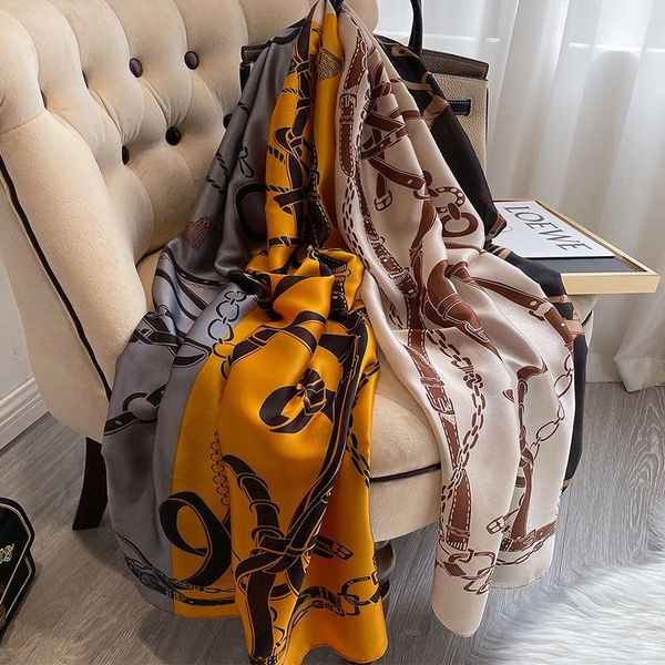 scarves vintage printed chain women large shawls pashmina hijab foulard design print lady fashion beach stole head, Blue;gray
scarves vintage printed chain women large shawls pashmina hijab foulard design print lady fashion beach stole head, Blue;gray