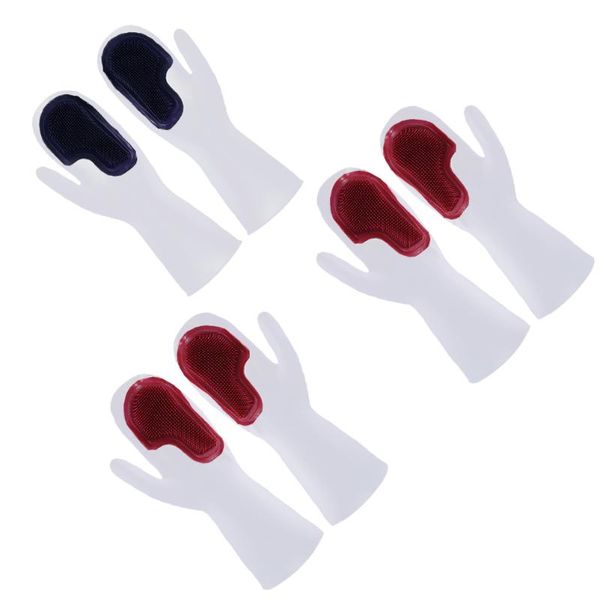 disposable gloves 3 pair kitchen cleaning silicone household waterproof bowl washing for dish use (random col
disposable gloves 3 pair kitchen cleaning silicone household waterproof bowl washing for dish use (random col