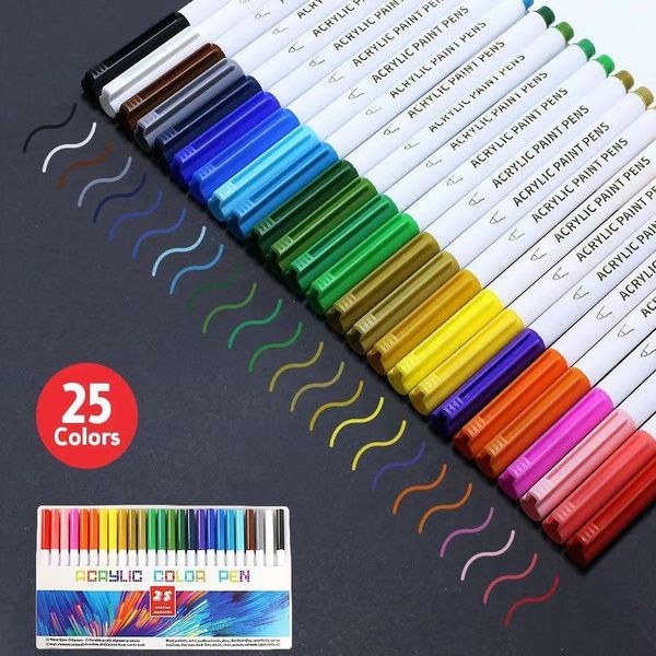 21/25 color permanent acrylic paint marker pens for fabric canvas , art rock painting, card making, metal and ceramic jllyrz
21/25 color permanent acrylic paint marker pens for fabric canvas , art rock painting, card making, metal and ceramic jllyrz