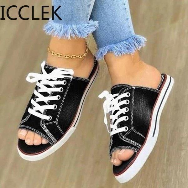 slippers 2021 summer ladies sandals shoes denim low heel flat heels girls modern women platform sliders, Black
slippers 2021 summer ladies sandals shoes denim low heel flat heels girls modern women platform sliders, Black