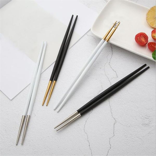 1pair sushi round chopsticks stainless steel tableware colorful length 22cm reusable chopsticks non-slip sticks sushi hashi
1pair sushi round chopsticks stainless steel tableware colorful length 22cm reusable chopsticks non-slip sticks sushi hashi