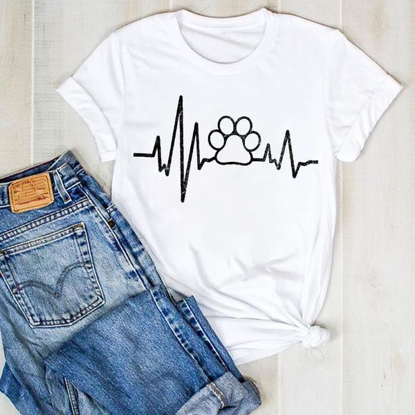 women lady cartoon heartbeat love pet pet dog cat summer ladies t tee tshirt womens female shirt clothes graphic t-shirt, White
women lady cartoon heartbeat love pet pet dog cat summer ladies t tee tshirt womens female shirt clothes graphic t-shirt, White