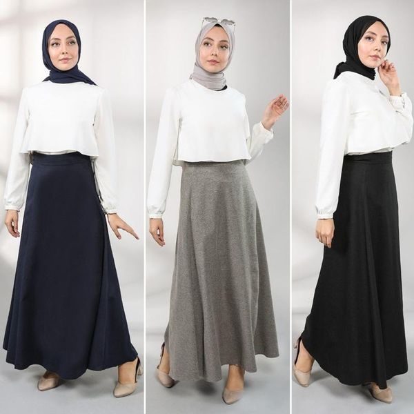 skirts 2021 women long skirt muslim fashion stylish hidden zipper detail a-line four season viscose islamic clothes solid straight, Black
skirts 2021 women long skirt muslim fashion stylish hidden zipper detail a-line four season viscose islamic clothes solid straight, Black