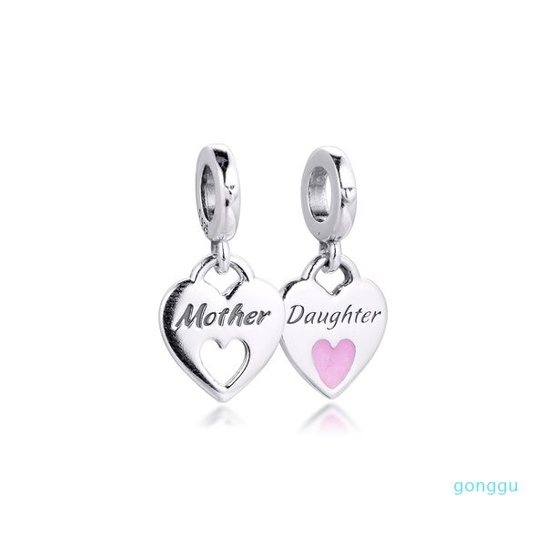 luxury- bracelets mother daughter heart charms silver 925 original beads for jewelry making sterling diy women q0225, Black
luxury- bracelets mother daughter heart charms silver 925 original beads for jewelry making sterling diy women q0225, Black