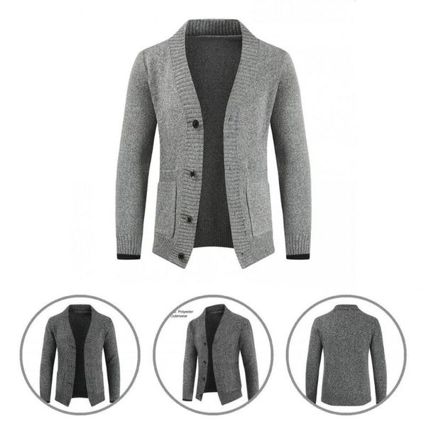 men's sweaters youthful trendy men pockets knitted sweater coat elastic cardigan slim for daily wear, White;black
men's sweaters youthful trendy men pockets knitted sweater coat elastic cardigan slim for daily wear, White;black
