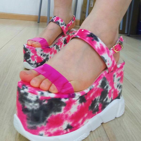 dress shoes 2021 big size 43 tie dye color fashion gothic cosplay thick platform summer high heels wedges women sandals, Black
dress shoes 2021 big size 43 tie dye color fashion gothic cosplay thick platform summer high heels wedges women sandals, Black