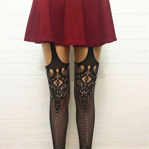 style silk stockings with drill, handmade suspenders, stockings with drill, net stockings, women's thin jacquard bottom 211201, Black;white
style silk stockings with drill, handmade suspenders, stockings with drill, net stockings, women's thin jacquard bottom 211201, Black;white