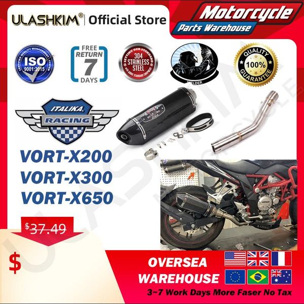 motorcycle exhaust system muffler escape mid contact pipe slip on for italika vort-x200 vort-x300 vort-x650 vort x200 x300 x650
motorcycle exhaust system muffler escape mid contact pipe slip on for italika vort-x200 vort-x300 vort-x650 vort x200 x300 x650