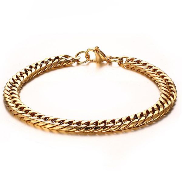 link, chain bracelet men cuban link hip hop stainless steel on hand accessories gold for jewelry, Black
link, chain bracelet men cuban link hip hop stainless steel on hand accessories gold for jewelry, Black