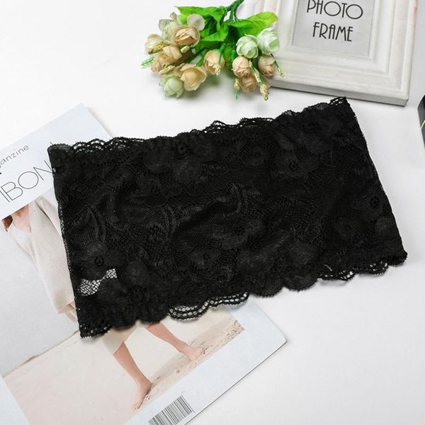 women full perspective no steel ring ice silk cup strapless crop lace tube brassiere wrapped chest bra bustiers & corsets, Black;white
women full perspective no steel ring ice silk cup strapless crop lace tube brassiere wrapped chest bra bustiers & corsets, Black;white