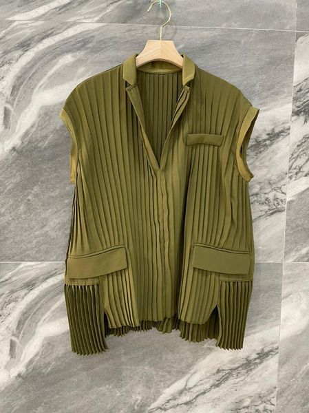 women's blouses & shirts 2021ss summer women pleated vest female sleeveless shirt blouse 3 color tutu, White
women's blouses & shirts 2021ss summer women pleated vest female sleeveless shirt blouse 3 color tutu, White